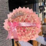 Personalized ramo buchón rose bouquet, Saint George UT